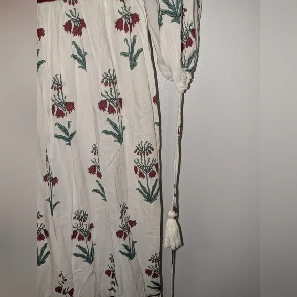 Inde Rooh Jaipuri Print Cotton A Line Maxi Dress Size Small - Picture 8 of 11